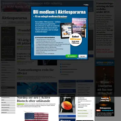 Aktiespararen startsida 2014
