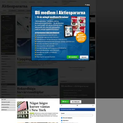 Aktiespararen startsida 2016