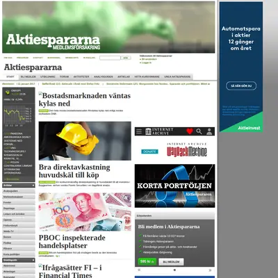 Aktiespararen startsida 2017