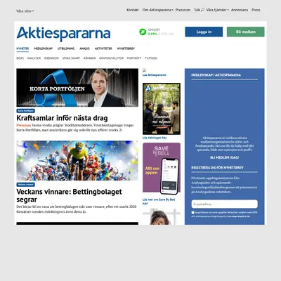Aktiespararen startsida 2021