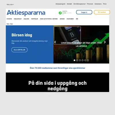 Aktiespararen startsida 2023