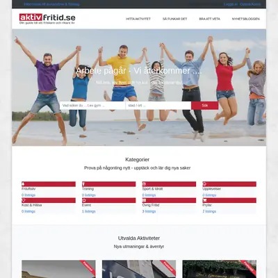 Aktiv fritid startsida 2022
