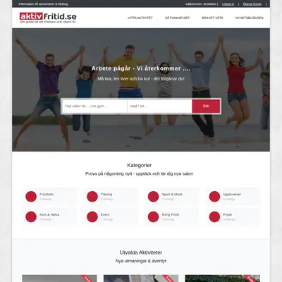 Aktiv fritid startsida 2023
