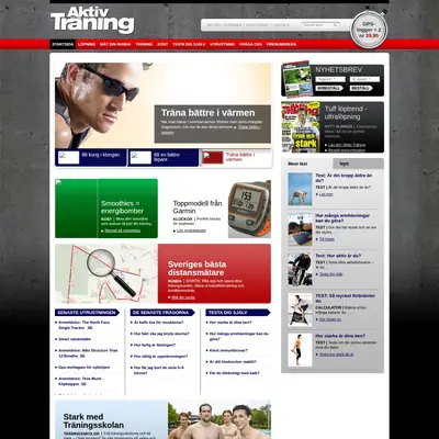 www.aktivtraning.se startsida 2010