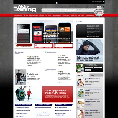 www.aktivtraning.se startsida 2014