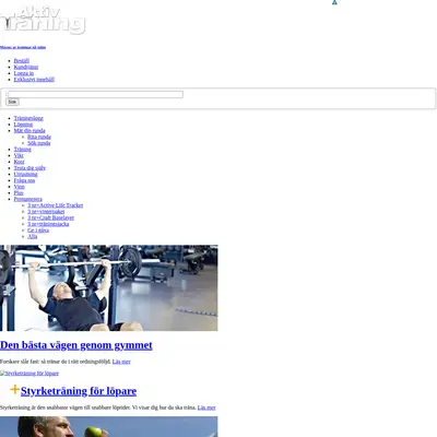 www.aktivtraning.se startsida 2015
