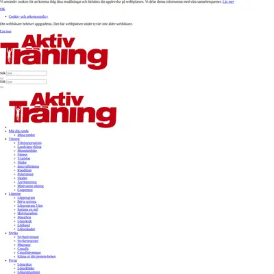 www.aktivtraning.se startsida 2018