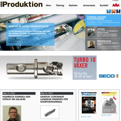 Aktuell Produktion startsida 2013