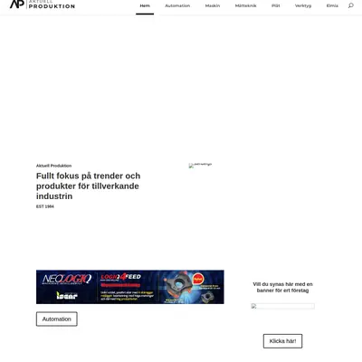 Aktuell Produktion startsida 2022