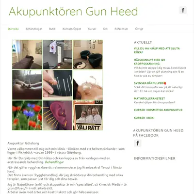 AKUPUNKTÖREN startsida 2020