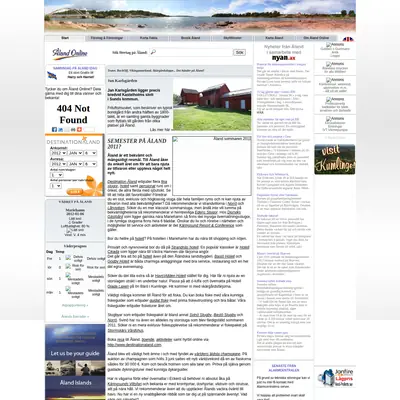 aland.se startsida 2012