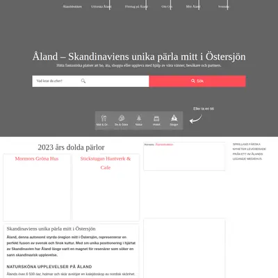 aland.se startsida 2024