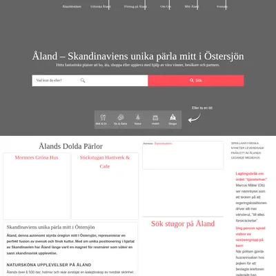 aland.se startsida 2025