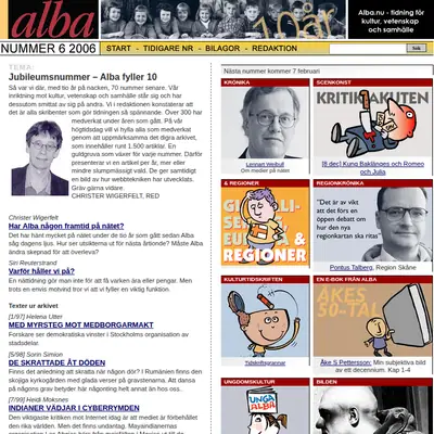 Alba startsida 2007