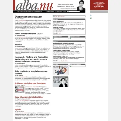 Alba startsida 2012