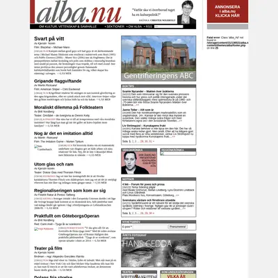 Alba startsida 2015
