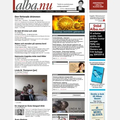 Alba startsida 2016