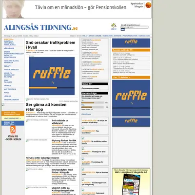 Alingsås Tidning - Elfsborgs Läns Tidning startsida 2009