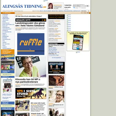 Alingsås Tidning - Elfsborgs Läns Tidning startsida 2011