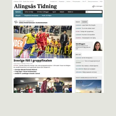 Alingsås Tidning - Elfsborgs Läns Tidning startsida 2019