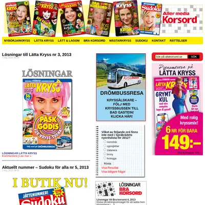 allakorsord.se startsida 2013