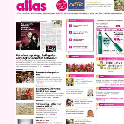 Allers Trädgård startsida 2014