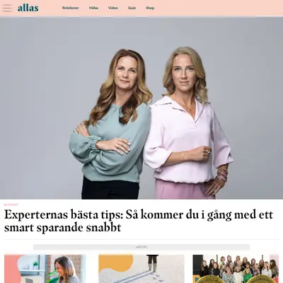 Allers Trädgård startsida 2021