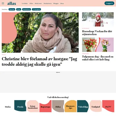Allers Trädgård startsida 2023