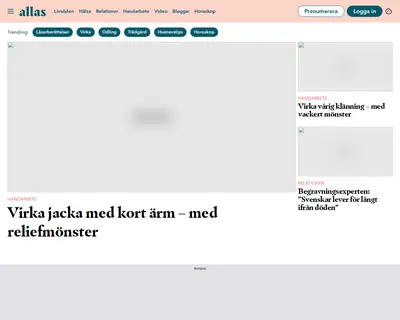 Allers Trädgård startsida 2024
