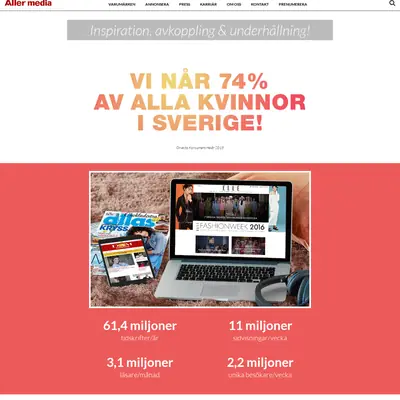 Aller Mat & Vin startsida 2017
