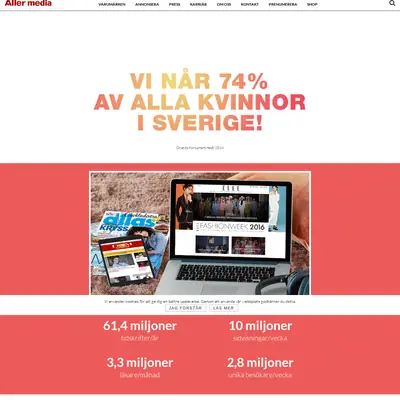 Aller Mat & Vin startsida 2018