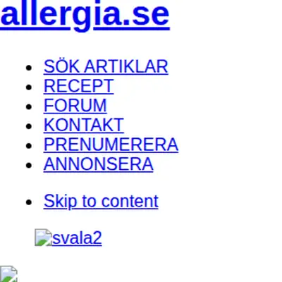 Allergia startsida 2012