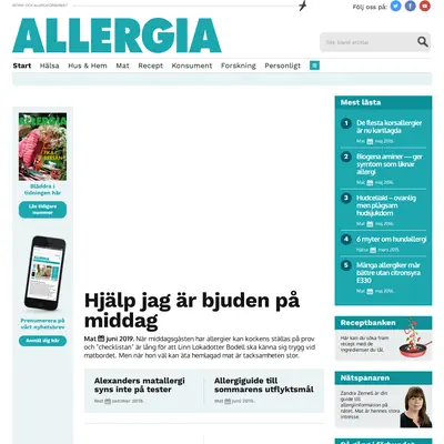 Allergia startsida 2019