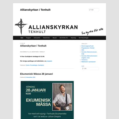 Församlingsnytt Allianskyrkan Tenhult startsida 2024