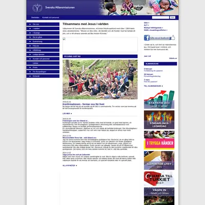alliansmissionen.se startsida 2015