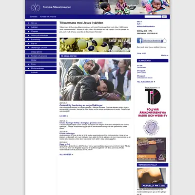 alliansmissionen.se startsida 2017