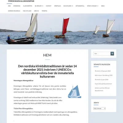 Allmogebåten startsida 2025
