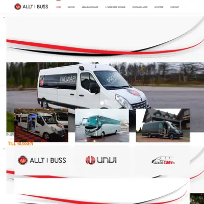 alltombuss.se startsida 2014
