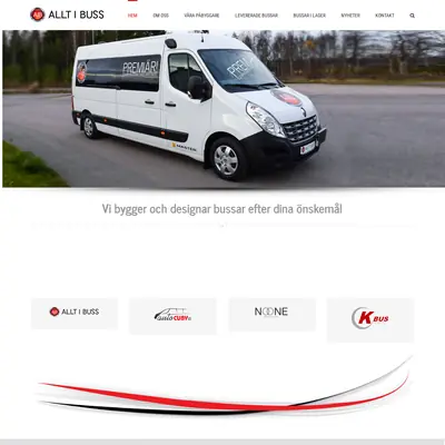 alltombuss.se startsida 2019