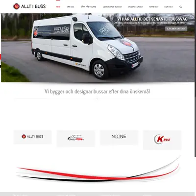 alltombuss.se startsida 2021