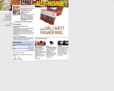 Allt i Hemmet startsida 2003
