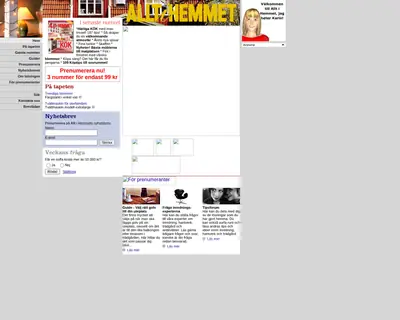 Allt i Hemmet startsida 2004