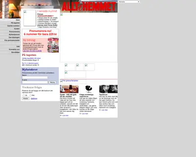 Allt i Hemmet startsida 2005