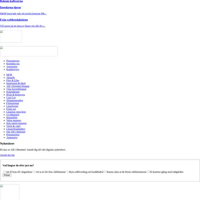 Allt i Hemmet startsida 2009