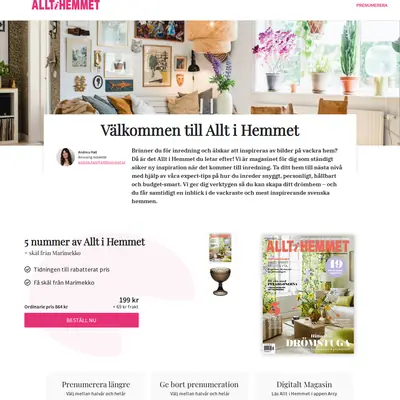 Allt i Hemmet startsida 2023