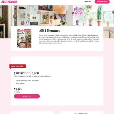 Allt i Hemmet startsida 2024
