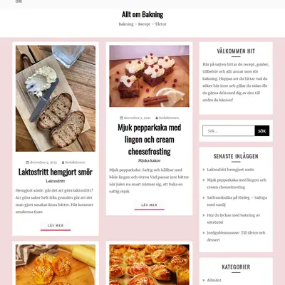 Allt om bakning startsida 2021