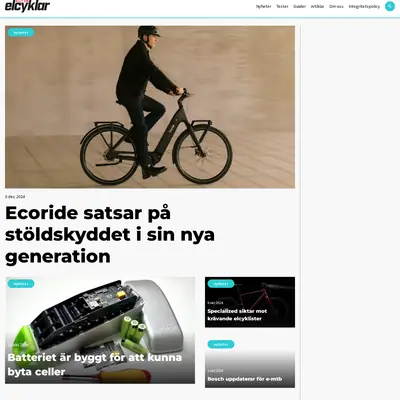Allt om elcyklar startsida 2026