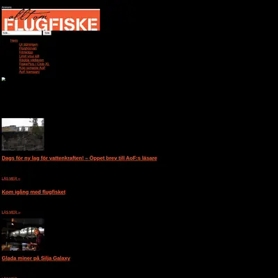 www.alltomflugfiske.se startsida 2014