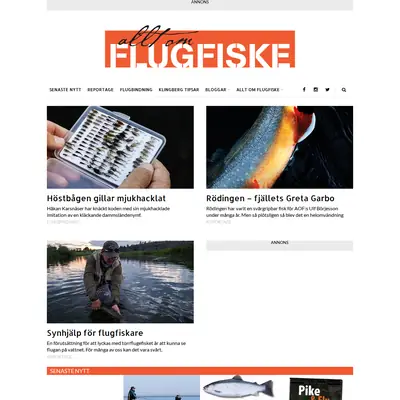 www.alltomflugfiske.se startsida 2016